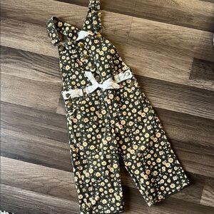 Yellow and Green Insulated Overalls for Cold Weather